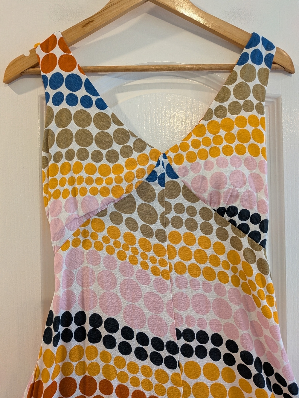 Anthropologie The Odells Dot-Printed Maxi Dress Polka Dot Maximalism Size XSP - Picture 5 of 16